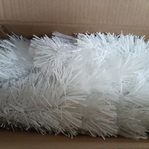 BOXED FESTIVE 5FT WHITE FIBRE OPTIC CHRISTMAS TREE (1 BOX)