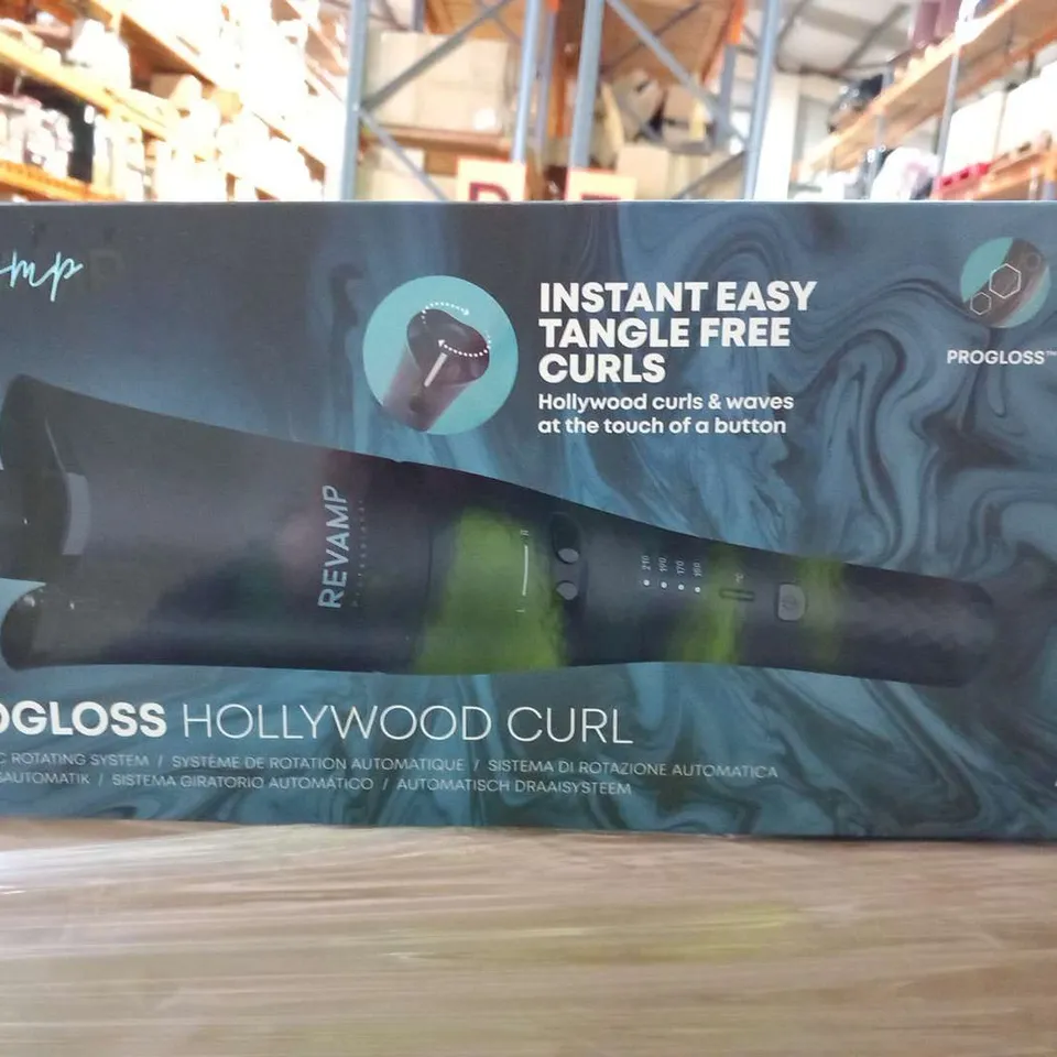 BOXED REVAMP PROGLOSS HOLLYWOOD CURL AUTOMATIC ROTATING SYSTEM