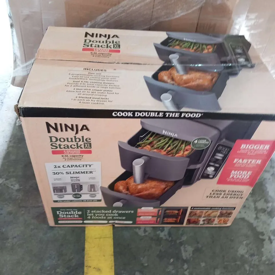 NINJA DOUBLE STACK XL 2-DRAWER AIR FRYER 9.5L SL400UK