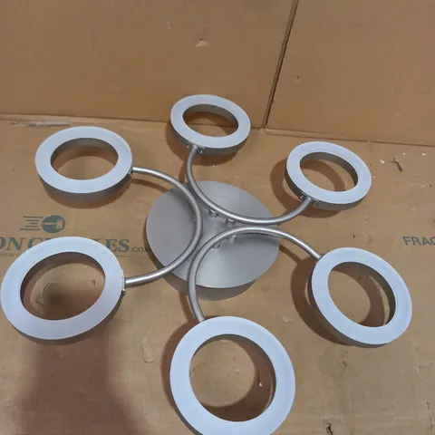 BOYD 6 LIGHT INTEGRATED LED SEMI FLUSH LIGHT FITTING