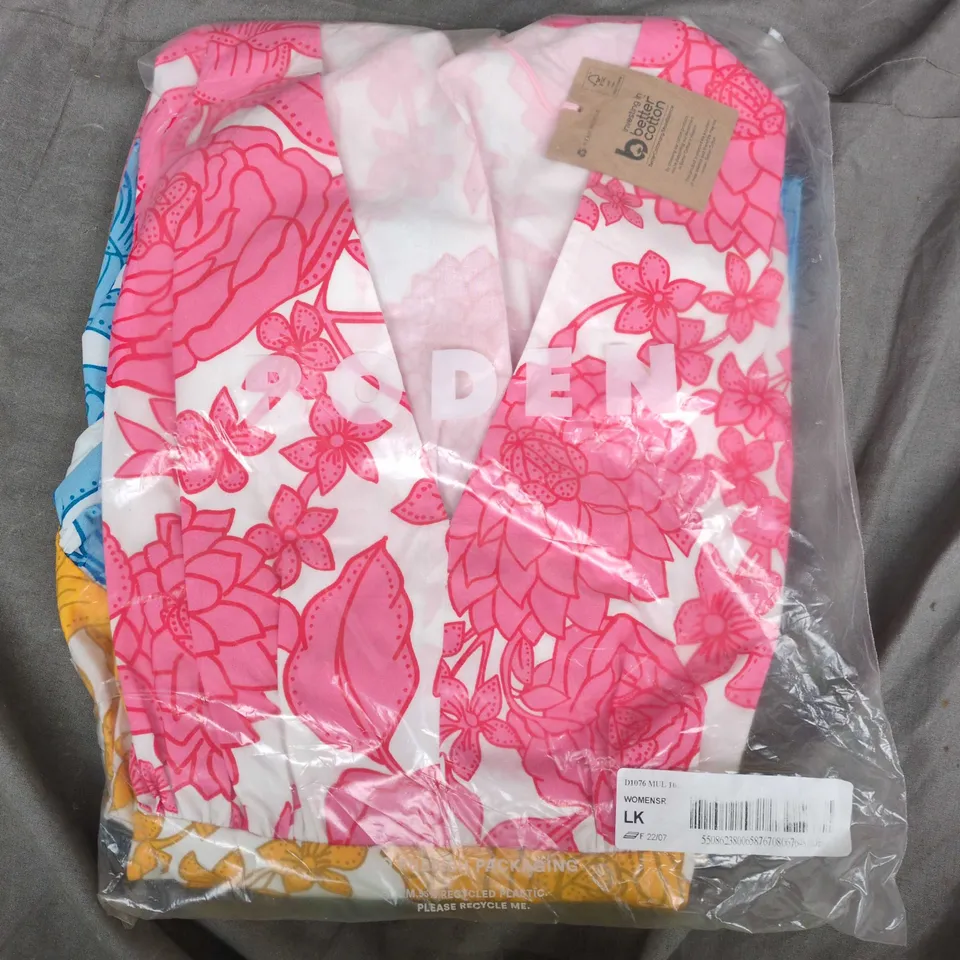 WOMEN'S FLORAL PRINT GARMENT – SIZE LK (VERIFY)