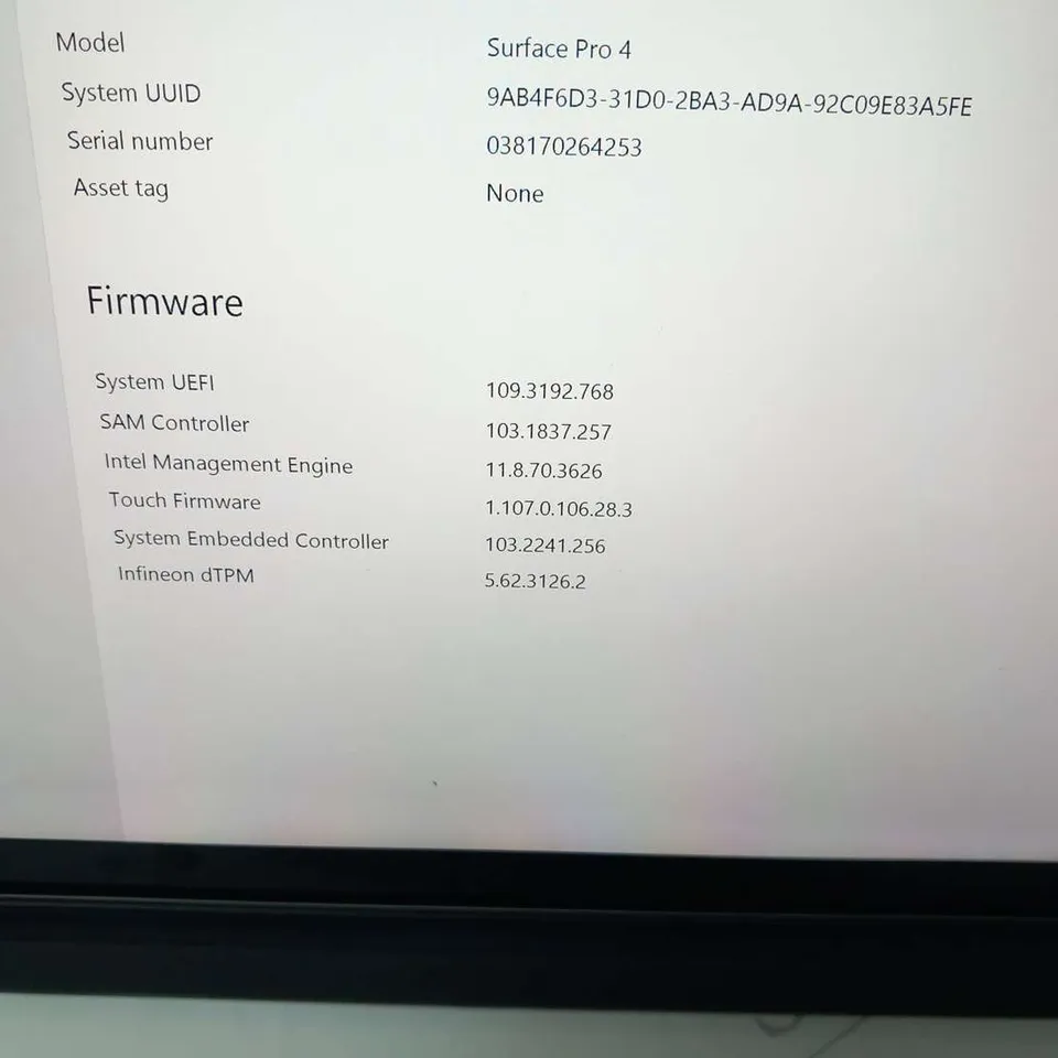 MICROSOFT SURFACE PRO 4 128GB 1724