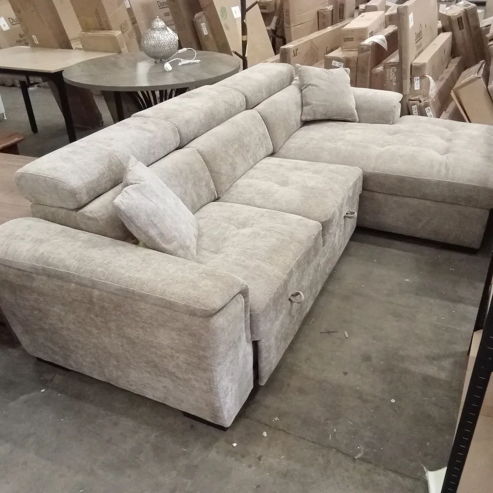 HOWERTON FABRIC CORNER SOFA BED