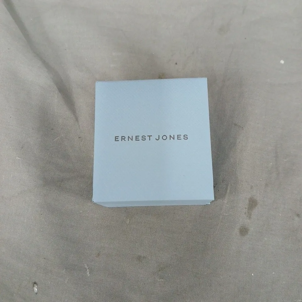 ERNEST JONES STERLING SILVER CUBIC ZIRCONIA EARRINGS