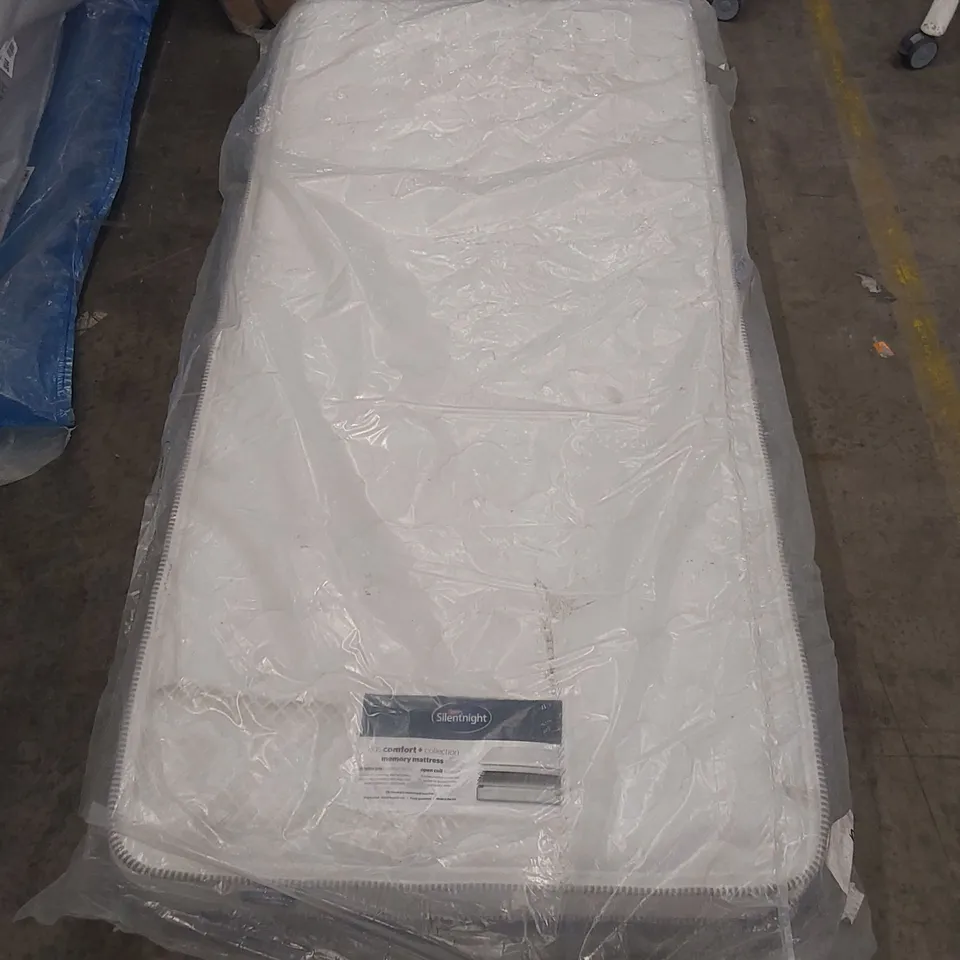 QUALITY BAGGED SILENTNIGHT 90cm SINGLE KIDS COMFORT OPEN COIL MEMORY MATTRESS 