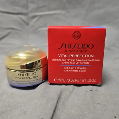 SHISEIDO VITAL-PERFECTION UPLIFTING & FIRMING EYE CREAM 15ML – BOXED