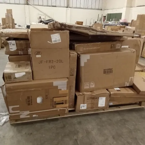 PALLET OF ASSORTED INCOMPLETE DESIGNER FURNITURE PARTS AND PIECES