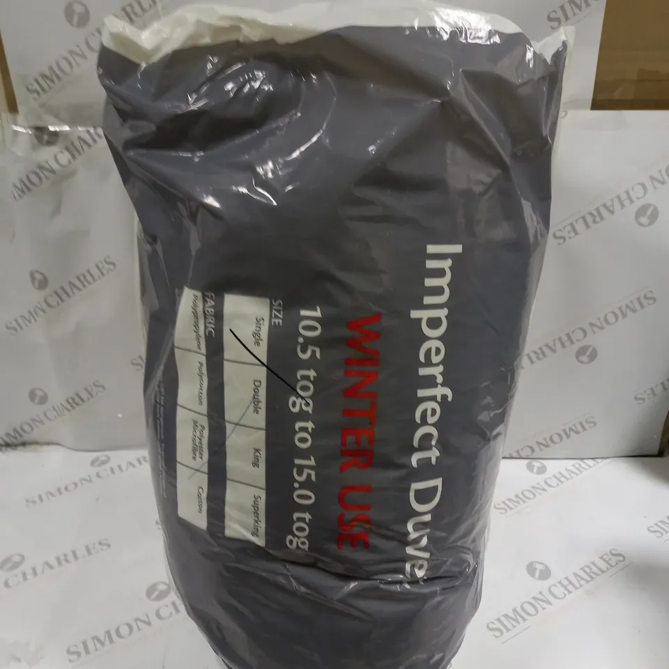 SEALED IMPERFECT WINTER USE DUVET - SINGLE 