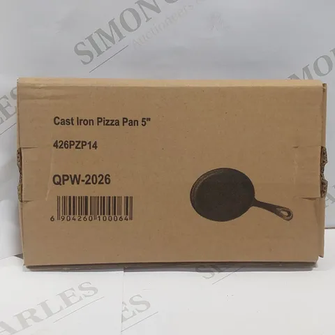 BOXED CAST IRON PIZZA PAN 5"