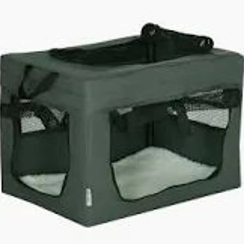 BOXED PAWHUT 48.5CM PET CARRIER, WITH CUSHION, FOR MINIATURE DOGS - GREY