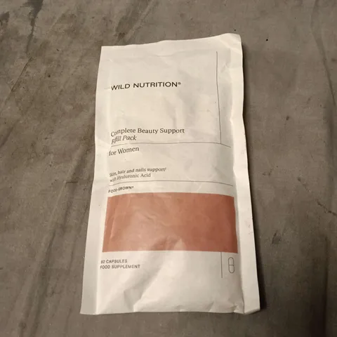 WILD NUTRITION COMPLETE BEAUTY SUPPORT REFILL PACK FOR WOMEN, 60 CAPSULES FOOD SUPPLEMENT