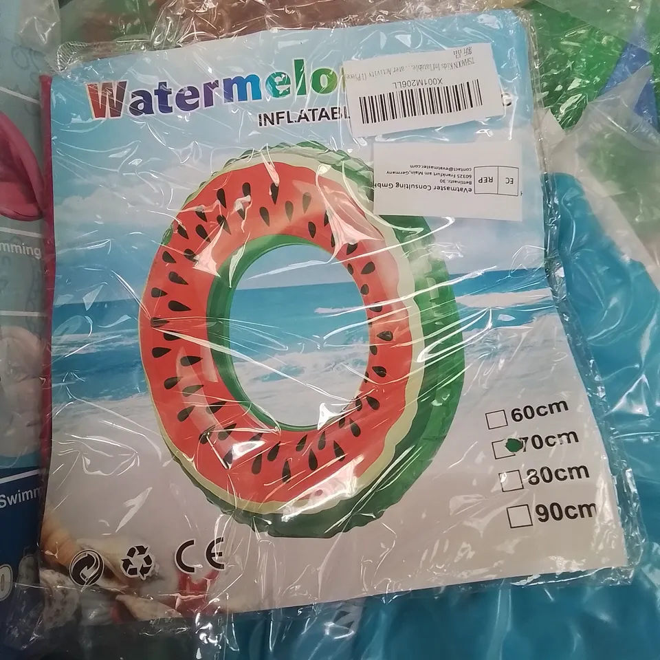 PALLET CONTAINING LARGE QUANTITY OF INFLATABLE POOLS,LILOS,FOOTBALLS AND POOL TOYS ETC.