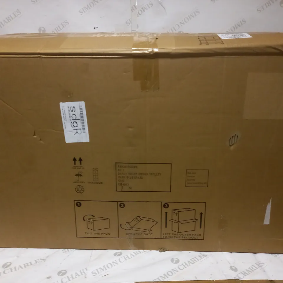 DARCY ROUND DRINKS TROLLEY