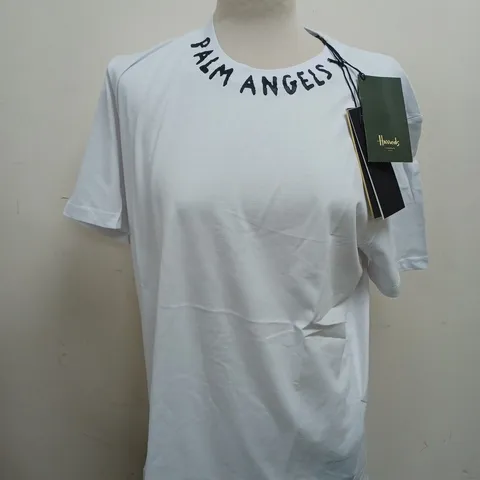 PACKAGED PALM ANGELS LOGO T-SHIRT IN WHITE - SIZE LARGE