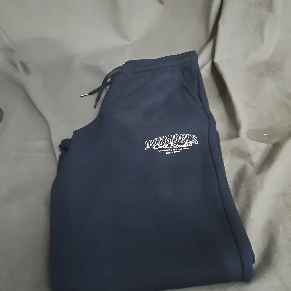 JACK & JONES NAVY JOGGERS - SIZE 152CM 