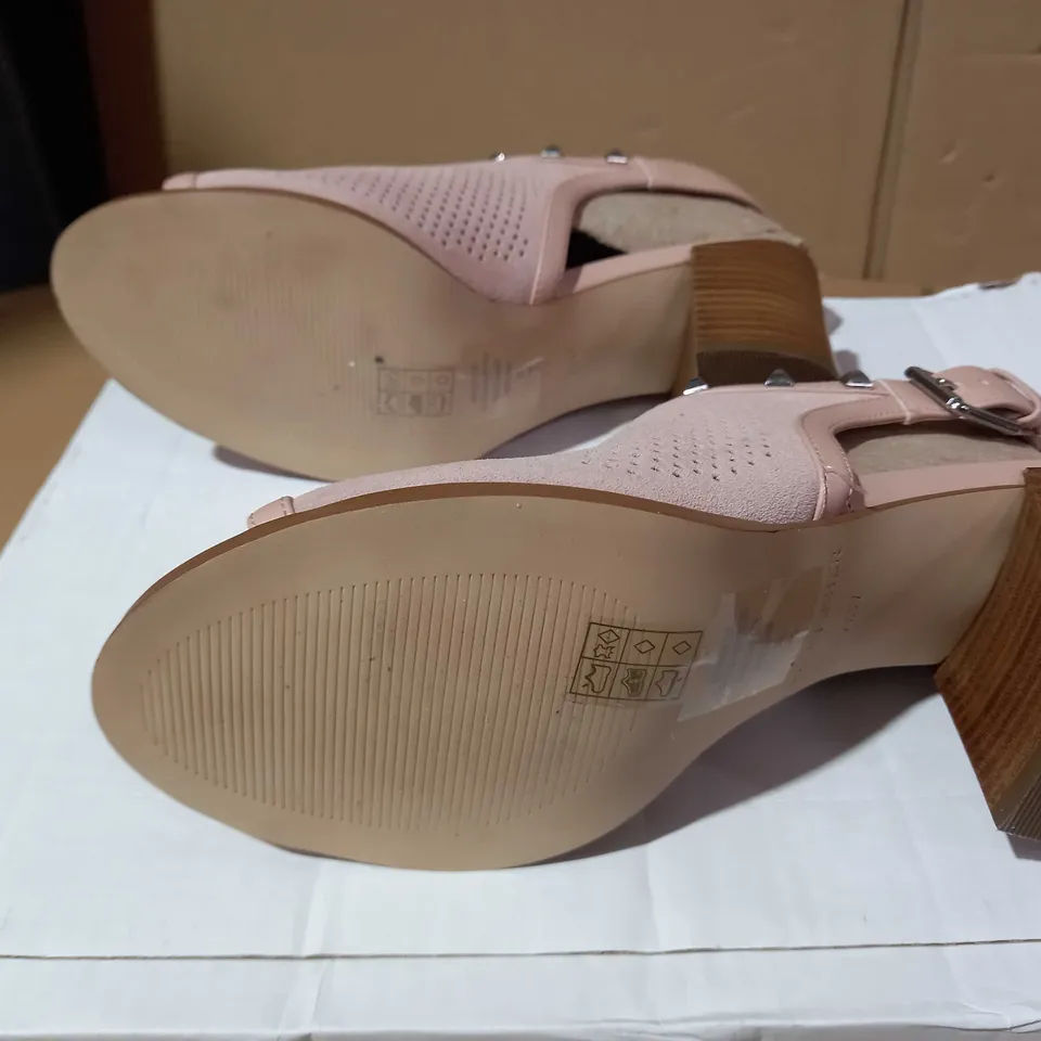 MARC FISHER PARSO PEEP SANDAL BLUSH SIZE 6.5