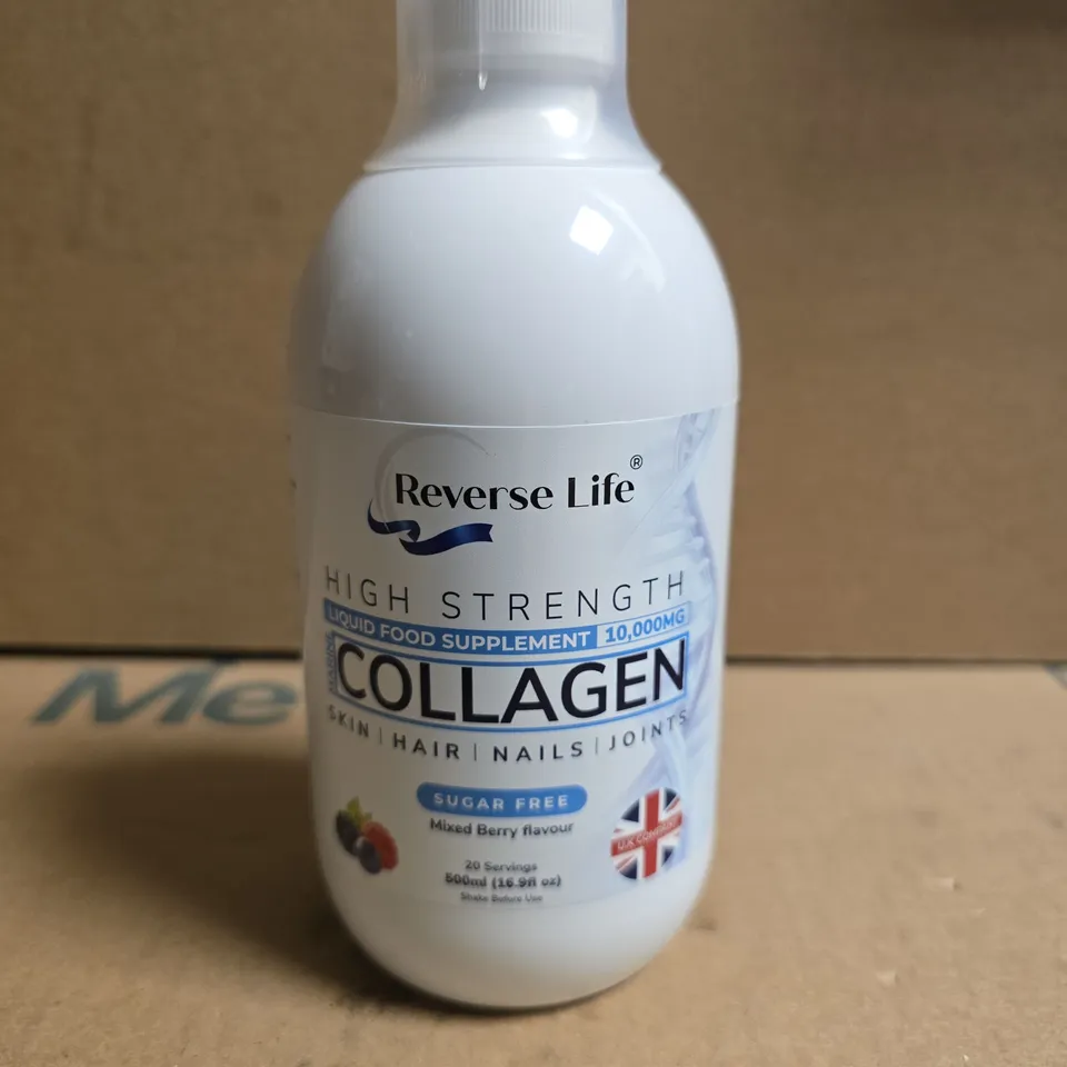 REVERSE LIFE HIGH STRENGTH COLLAGEN - 500ML - MIXED BERRY 