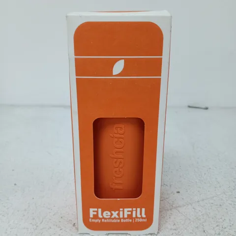 BOXED FLEXIFILL EMPTY REFILLABLE BOTTLE ORANGE (250ML)
