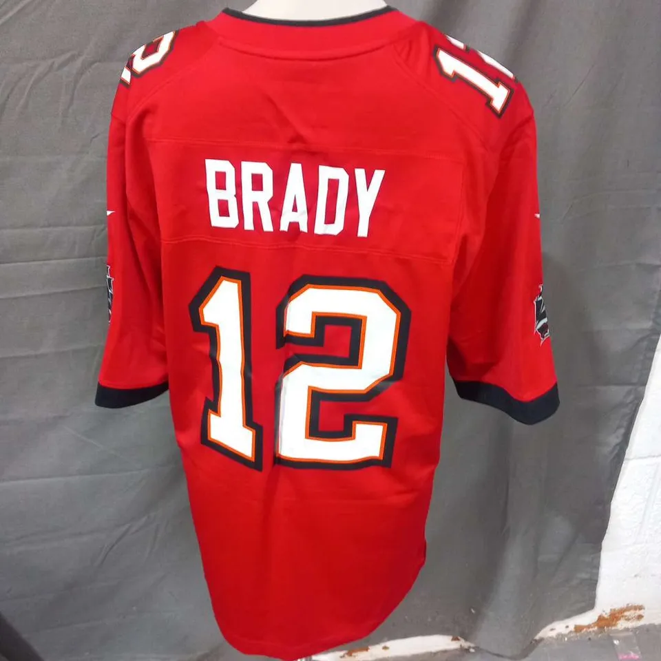 BUCCANEERS NFL NIKE ON FIELD APPAREL MENS SIZE S 'BRADY 12' ON THE BACK