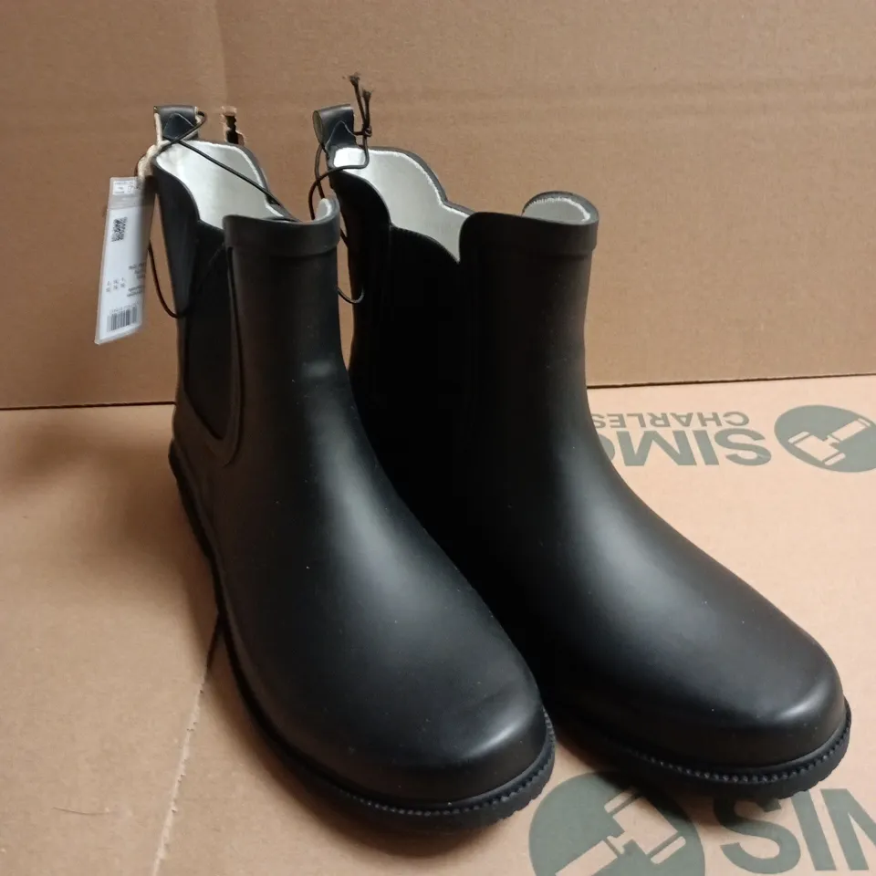 MOUNTAIN WAREHOUSE ANKLE WOMEN'S RUBBER WELLIES - BLACK, UK 6 