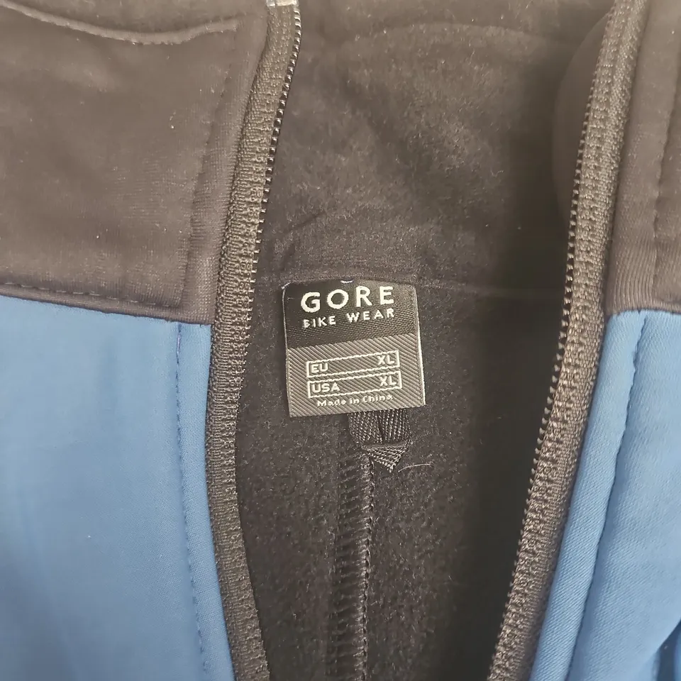 GORE BIKE WEAR WINDSTOPPER CYCLING JACKET – BLUE/BLACK, UK XL (EU XL/US XL)