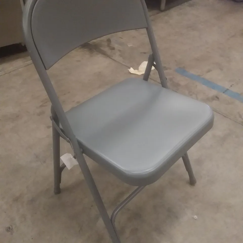 LASANA RETRO METAL FOLDING CHAIR GREY