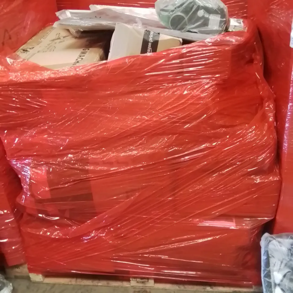 PALLET OF ASSORTED HOUSEHOLD GOODS AND PRODUCTS TO INCLUDE;JUICER,ROWING MACHINE,PET SAFETY BARRIER
