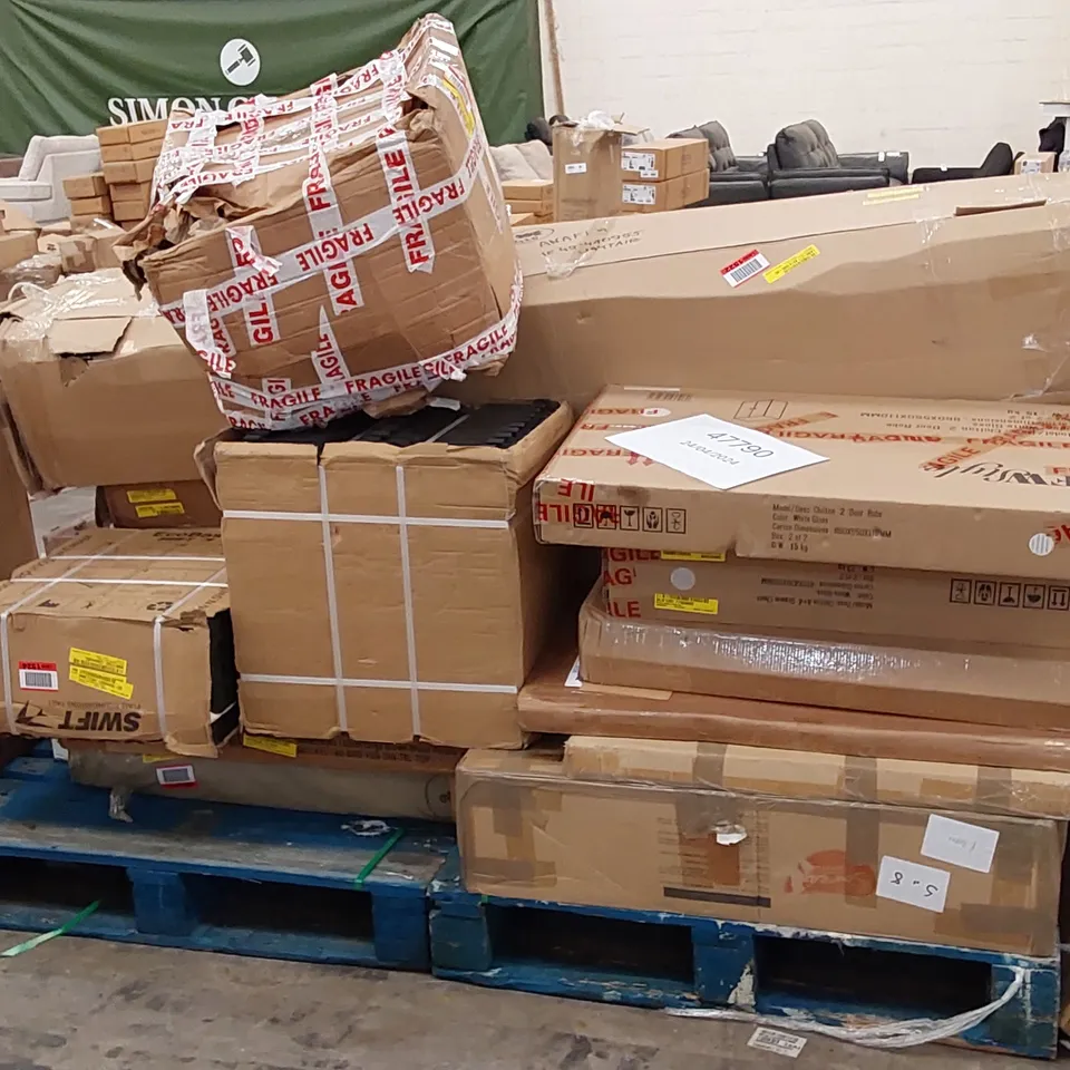 PALLET OF ASSORTED FURNITURE PARTS