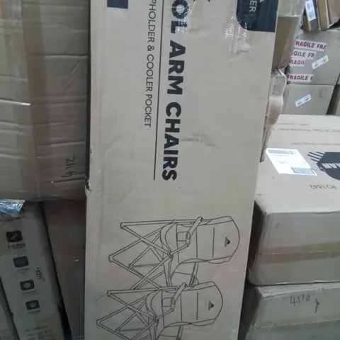 BOXED VOYAGER 2PK COOL ARM CHAIRS NAVY