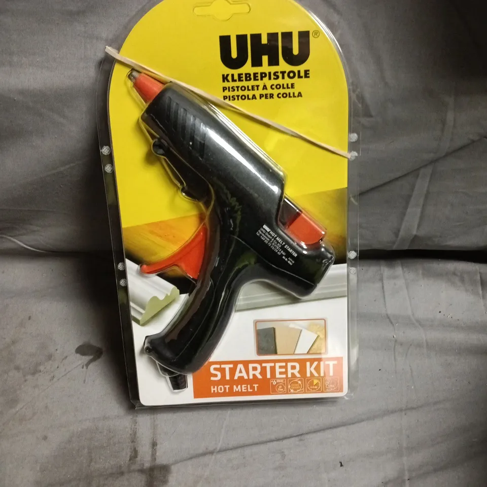 4 x UHU KLEBE PISTOLE STARTER KIT – HOT MELT GLUE GUN (SEALED)