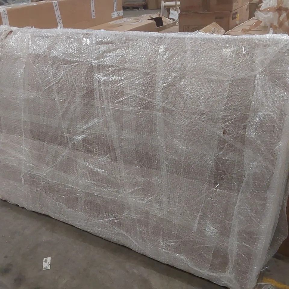 BAGGED HASRET FAUX LEATHER 3 SEATER SOFA BED