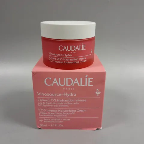 BOXED CAUDALIE VINOSOURCE HYDRA S.O.S INTENSE MOISTURIZING CREAM - 50ML