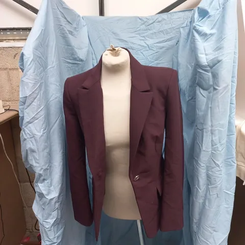 ZARA BURGUNDY WOMEN'S BLAZER β XS