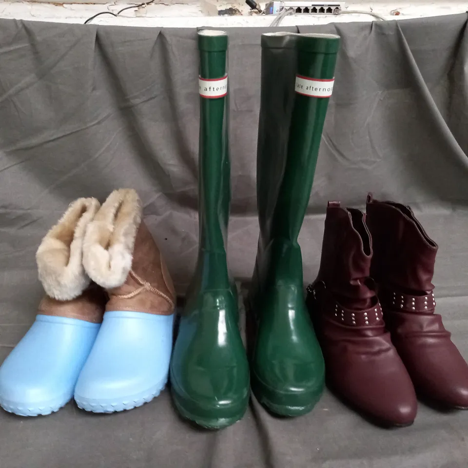 APPROXIMATELY 10 PAIRS OF ASSORTED KIDS SHOES IN VARIOUS STYLES AND SIZES 