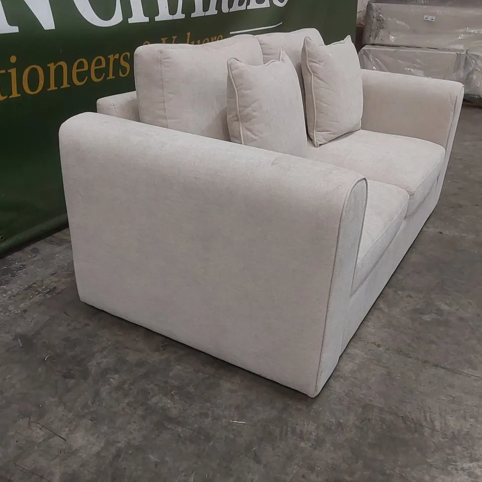 QUALITY DESIGNER 2 SEATER FABRIC UPHOLSTERED SOFA 