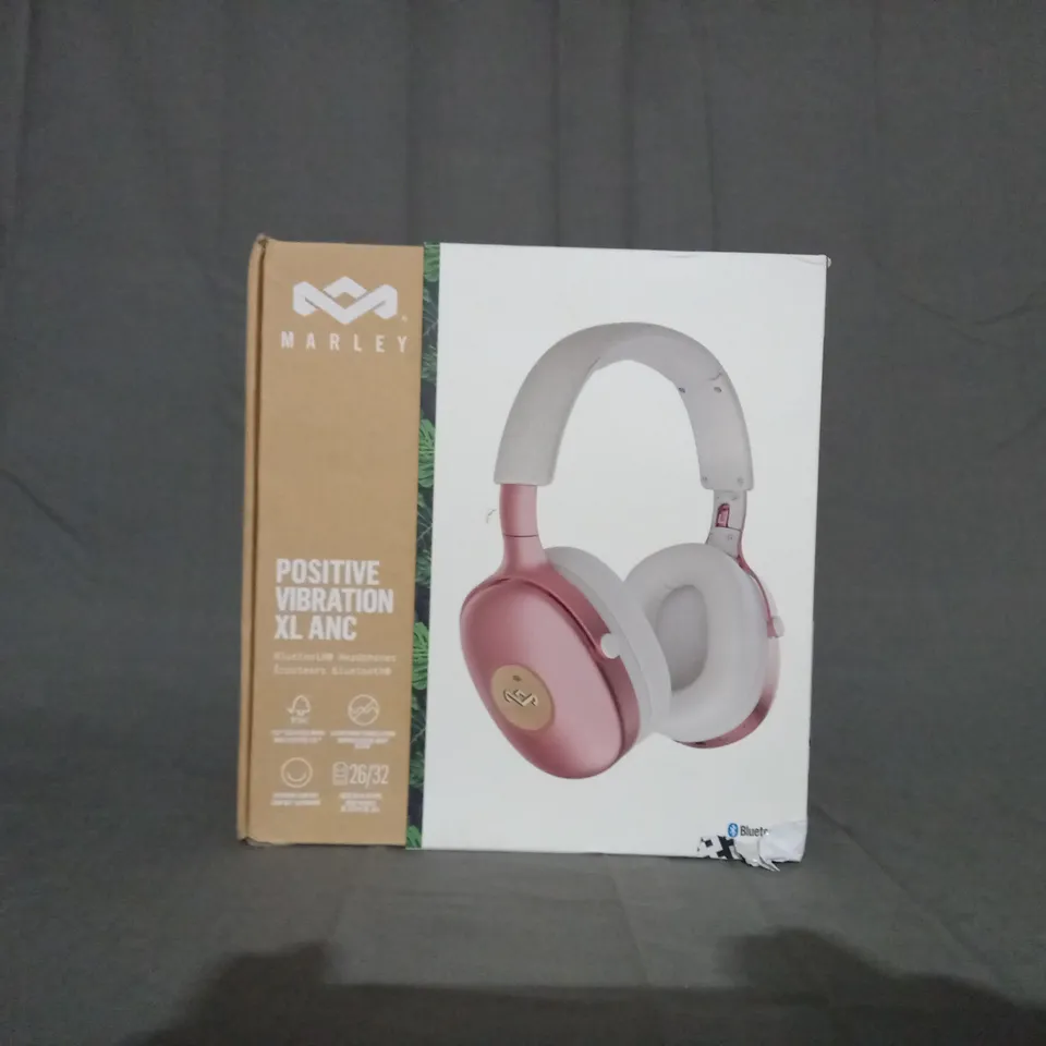 BOXED HOUSE OF MARLEY POSITIVE VIBRATION XL ANC BLUETOOTH HEADPHONES EM-JH151-CP