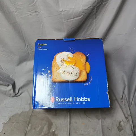 RUSSELL HOBBS INSPIRE BLACK 4-SLICE TOASTER (BOXED)