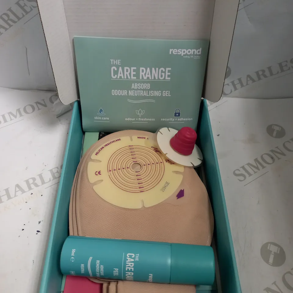 BOX OF APPROX 8 RESPOND PRE-OP PACK OF DRAINABLE POUCHES - 8 BOXES OF 3