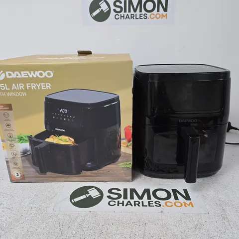 DAEWOO 6.5L AIR FRYER WITH WINDOW – BLACK