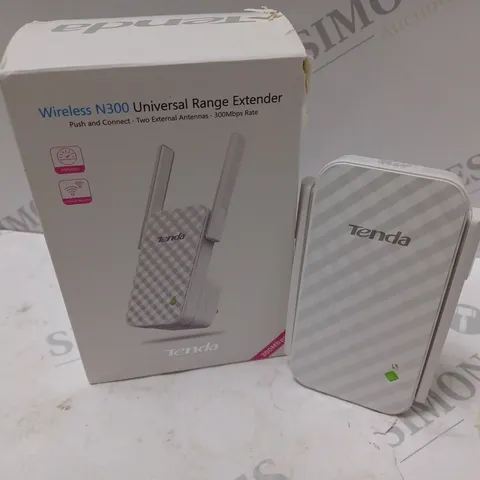 BOXED TENDA WIRELESS N300 UNIVERSAL RANGE EXTENDER - WHITE