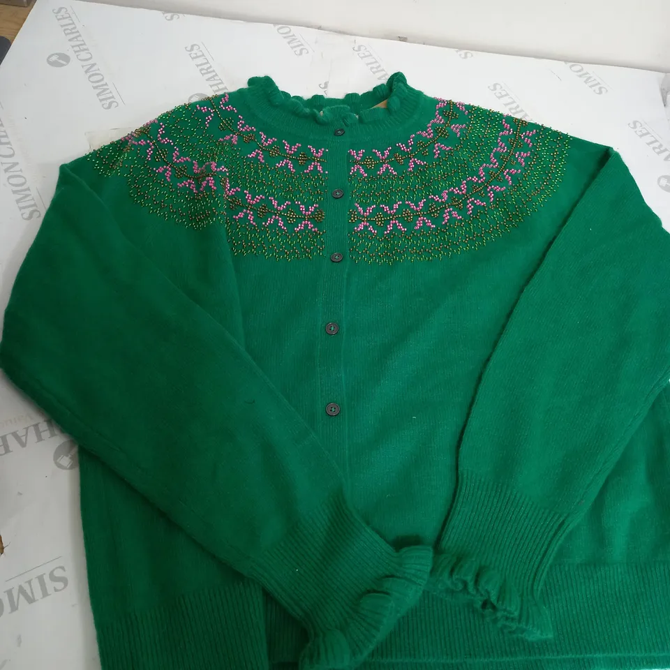 LARGE BODEN GREEN JUMPER 
