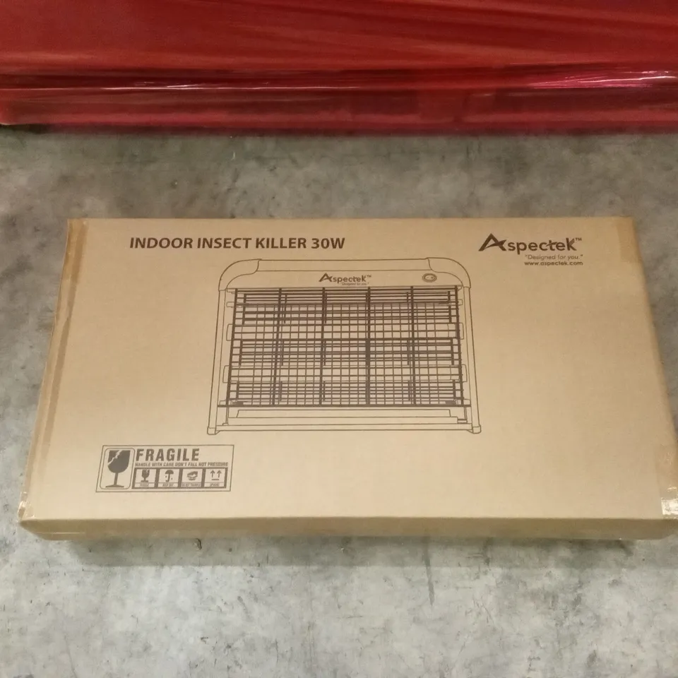 PALLET OF ASSORTED HOUSEHOLD GOODS AND PRODUCTS TO INCLUDE; A LARGE NUMBER OF INDOOR INSECT KILLERS, BOXED FURNITURE ETC