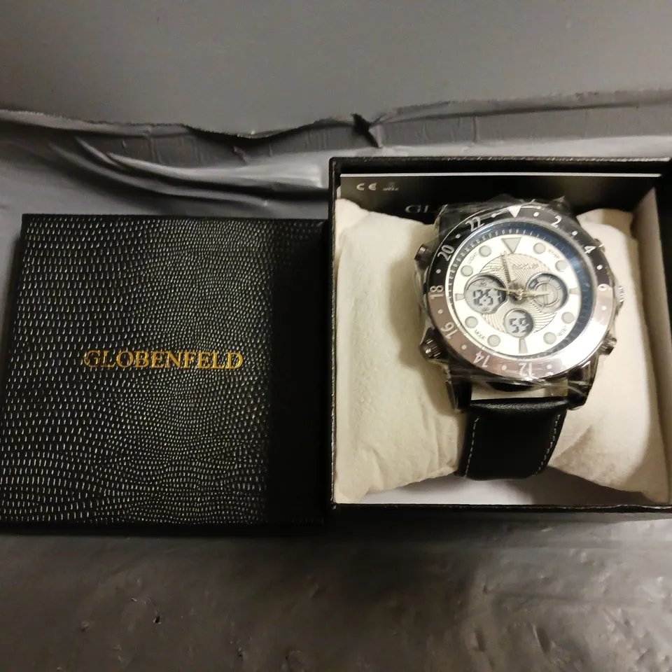 GLOBENFELD MIRAGE WHITE DIAL WATCH 