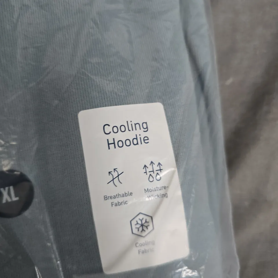 HOLLISTER COOLING HOODIE – SIZE XL – LIGHT BLUE