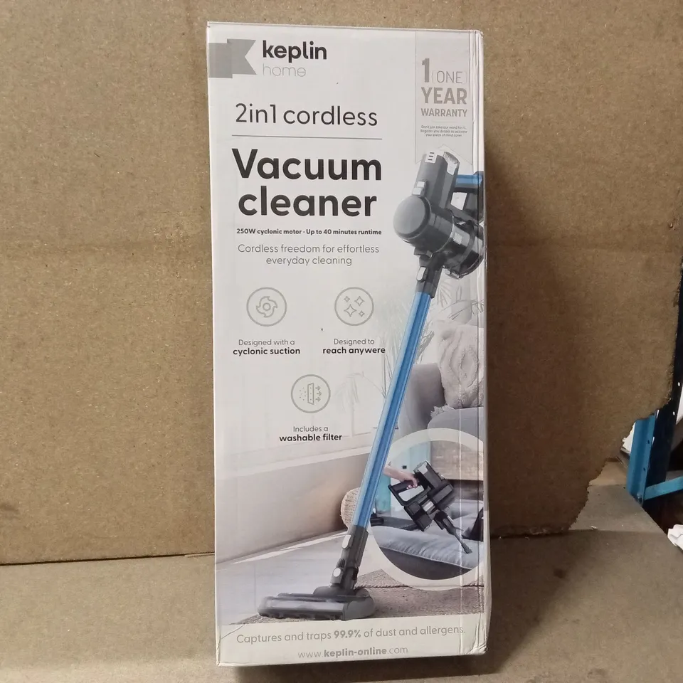 KEPLIN 2 IN 1 CORDLESS VACUUM CLEANER 