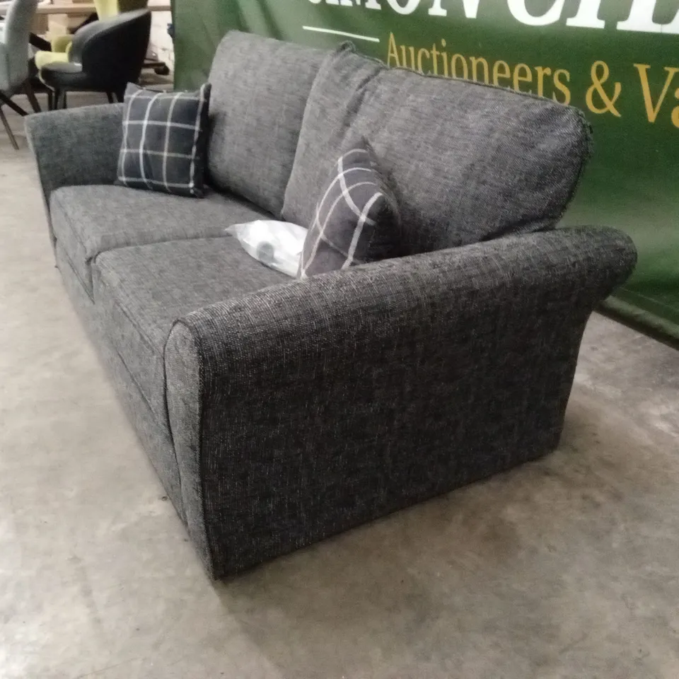ALSOP 3 SEATER FABRIC SOFA - CHARCOAL RRP £749