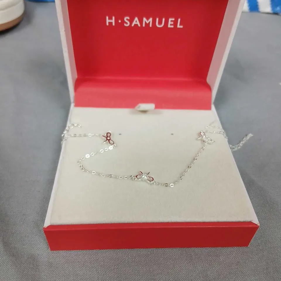 H. SAMUEL STERLING SILVER BOW CHAIN