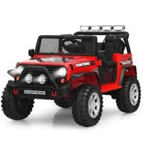 BOXED COSTWAY 12V KIDS ELECTRIC RIDE ON CAR WITH MUSIC AND LED LIGHTS - RED