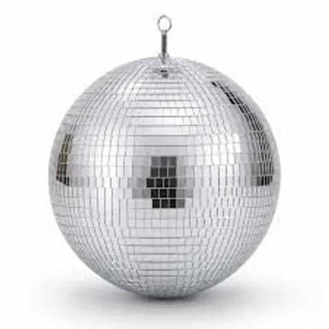 BOXED 300MM 12" LIGHTWEIGHT DISCO MIRROR GLITTER BALL DANCE PARTY DJ