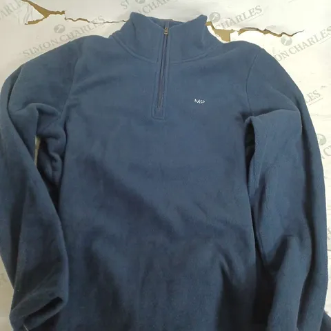 MY PROTEIN WOMENS ESSENTAILS NAVY 1/4 ZIP FLEECE - SMALL
